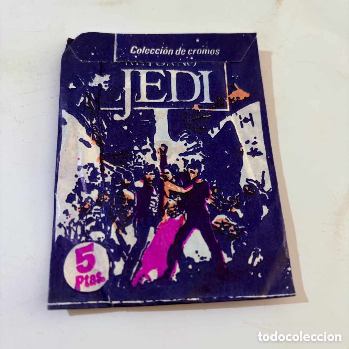 Coleccionismo Cromos antiguos: Sobre de cromos nuevo sin abrir el retorno del jedi la guerra de las galaxias pacosa dos 1983