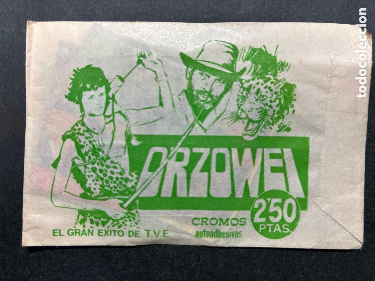 Colecionismo Cromos antigos: SOBRE CROMOS SIN ABRIR ALBUM SERIE T.V ORZOWEI EDITORIAL QUELCOM