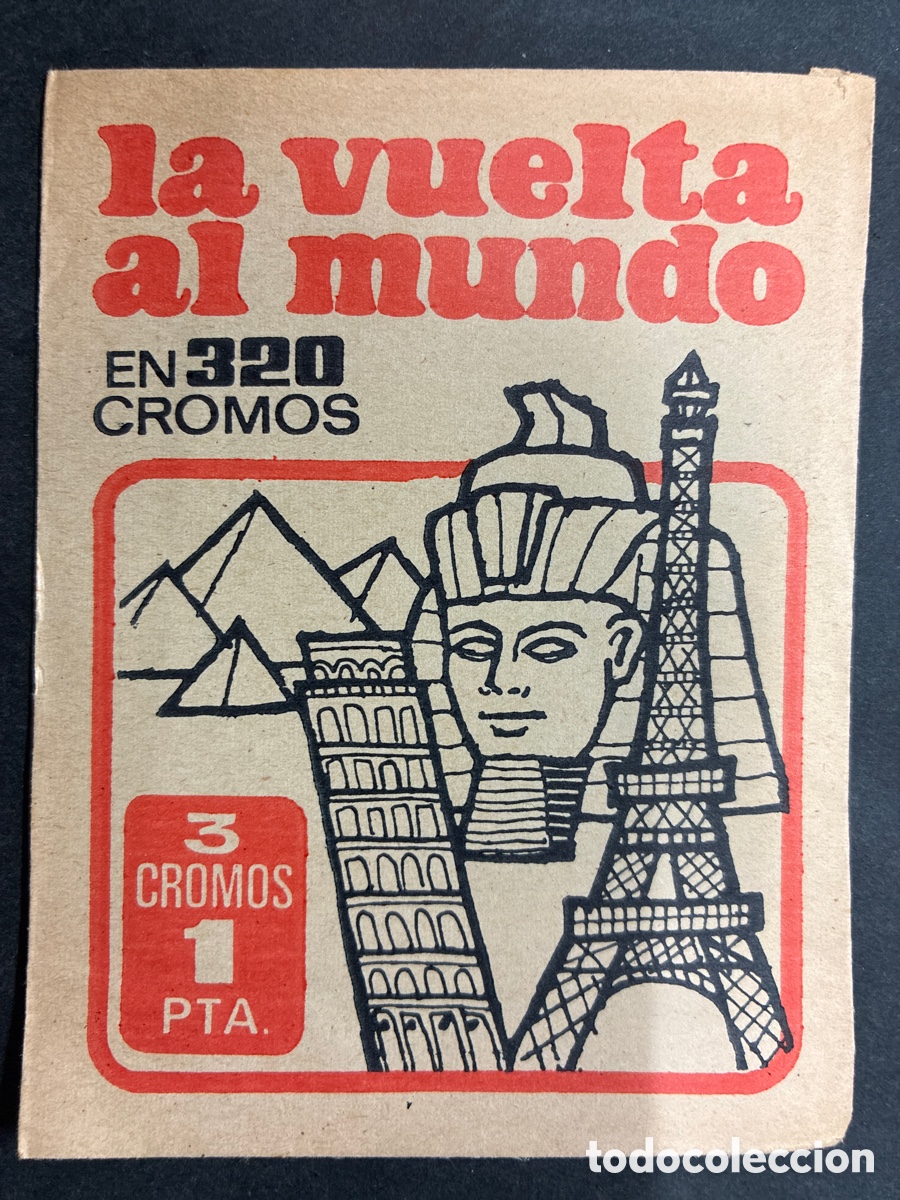 Collezionismo Figurine antiche: SOBRE CROMOS SIN ABRIR LA VUELTA AL MUNDO EDITORIAL BRUGUERA