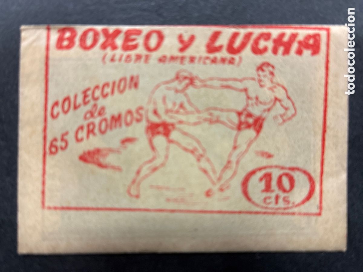 Colecionismo Cromos antigos: SOBRE CROMOS SIN ABRIR BOXEO Y LUCHA LIBRE AMERICANA