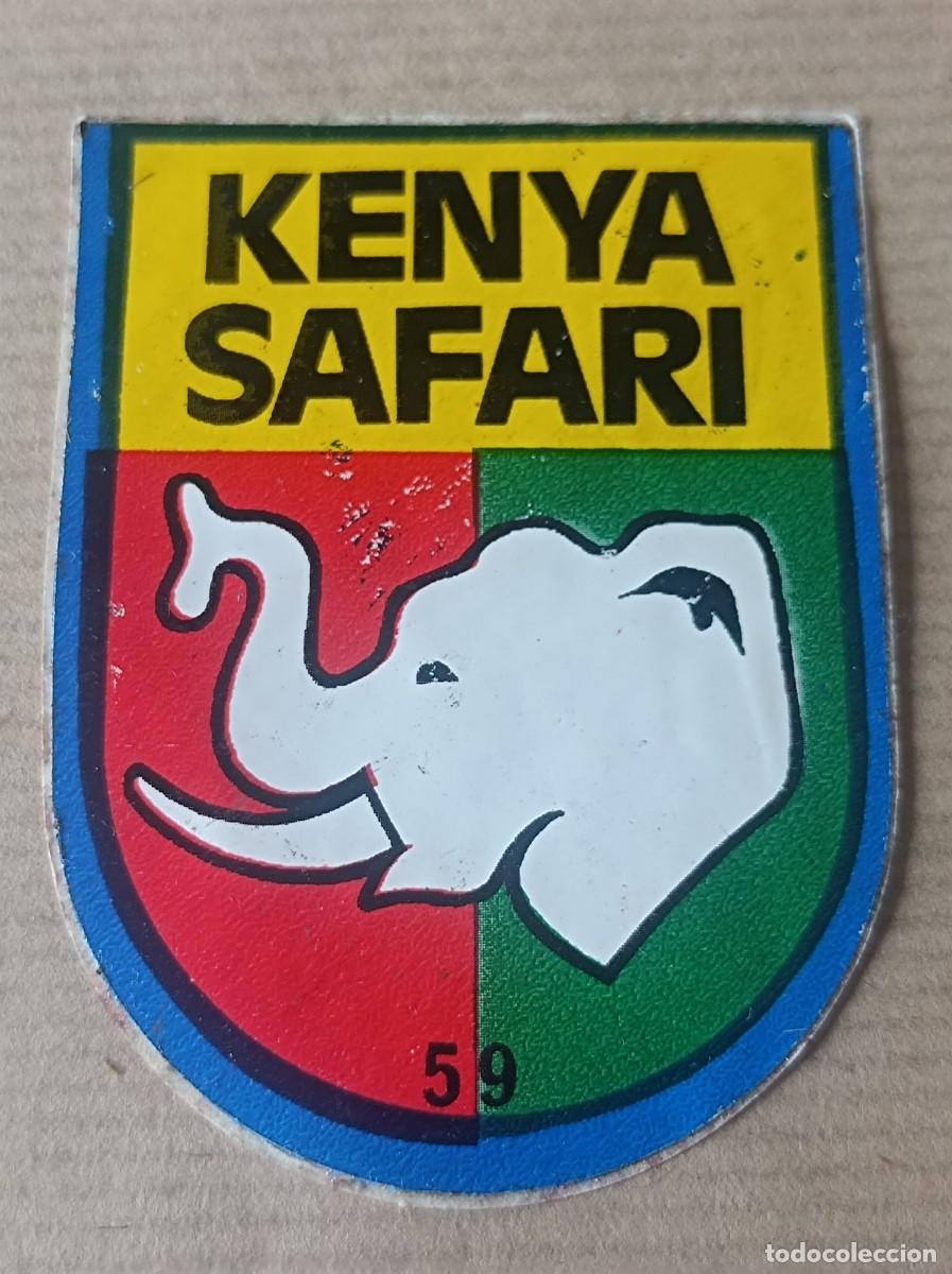 Coleccionismo Cromos antiguos: CROMO ADHESIVO SUPER EMBLEMAS BIBMO N&ordm; 59 KENYA SAFARI