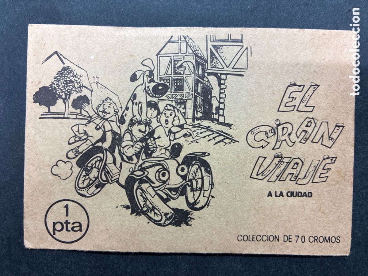Colecionismo Cromos antigos: SOBRE CROMOS SIN ABRIR ALBUM EL GRAN VIAJE A LA CIUDAD