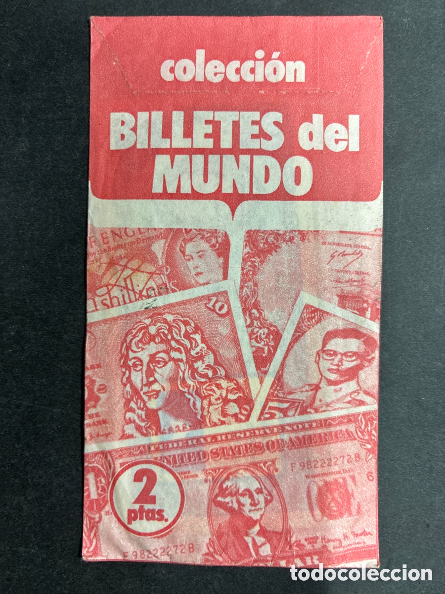 Colecionismo Cromos antigos: SOBRE CROMOS SIN ABRIR ALBUM BILLETES DEL MUNDO