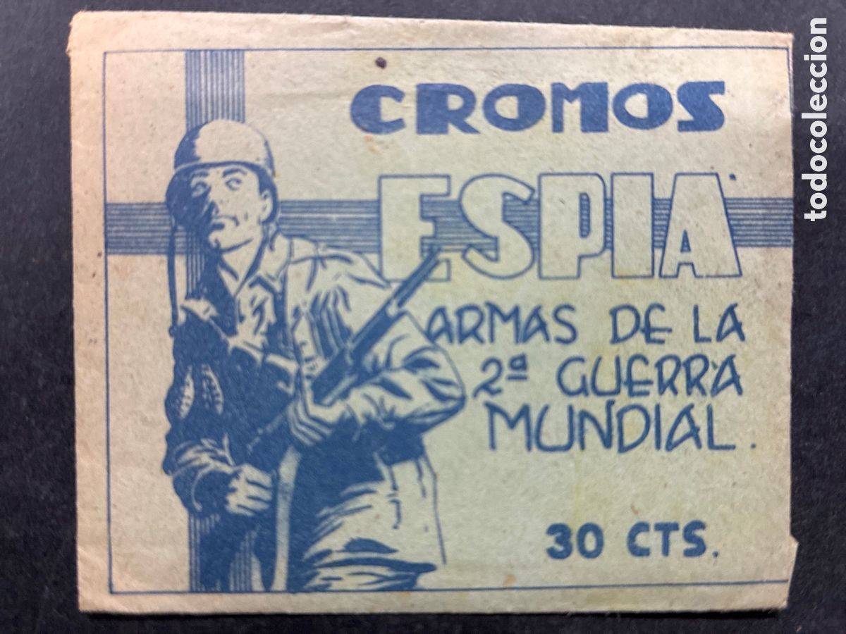 Colecionismo Cromos antigos: SOBRE CROMOS SIN ABRIR ALBUM ESPIA ARMAS DE LA 2&ordf; GUERRA MUNDIAL