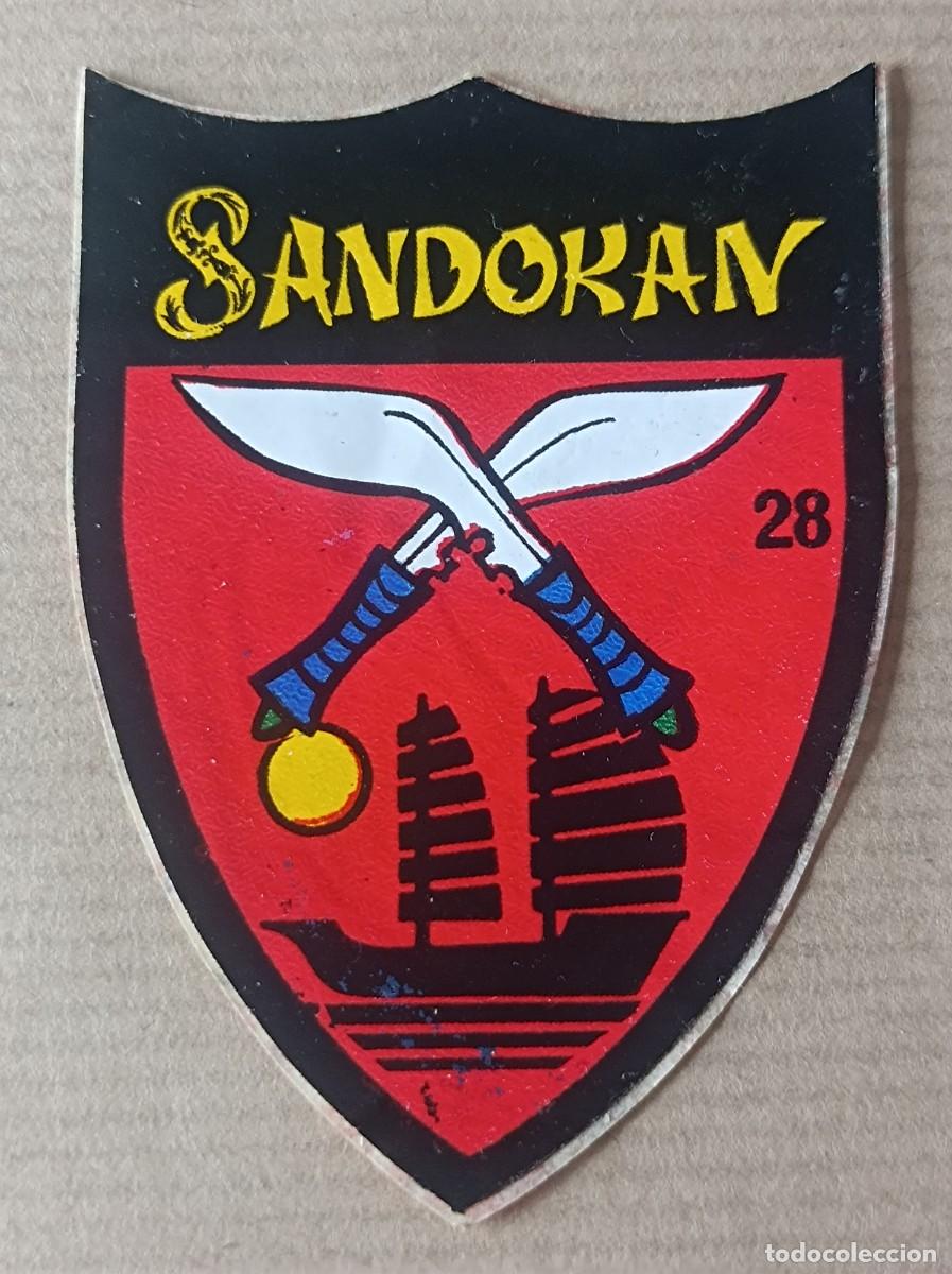 Coleccionismo Cromos antiguos: CROMO ADHESIVO SUPER EMBLEMAS BIBMO N&ordm; 28 SANDOKAN