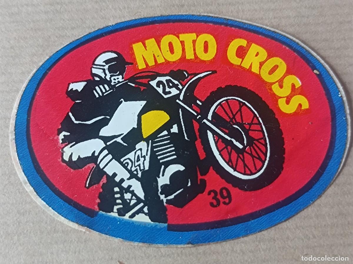 Coleccionismo Cromos antiguos: CROMO ADHESIVO SUPER EMBLEMAS BIBMO N&ordm; 39 MOTO CROSS