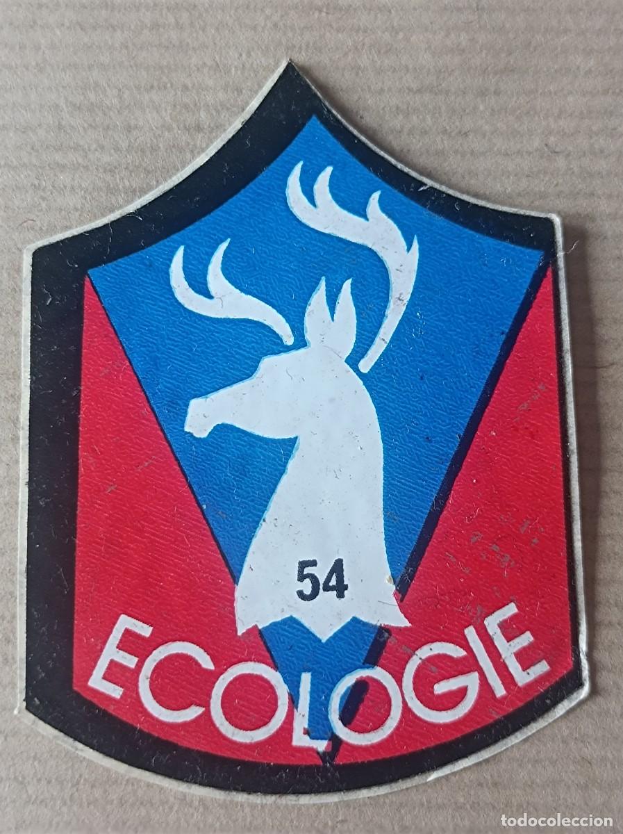 Coleccionismo Cromos antiguos: CROMO ADHESIVO SUPER EMBLEMAS BIBMO N&ordm; 54 ECOLOGIE