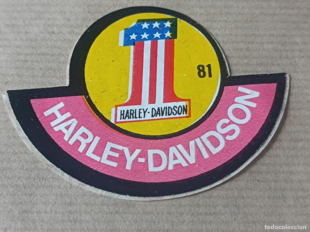 Coleccionismo Cromos antiguos: CROMO ADHESIVO SUPER EMBLEMAS BIBMO N&ordm; 81 HARLEY DAVIDSON