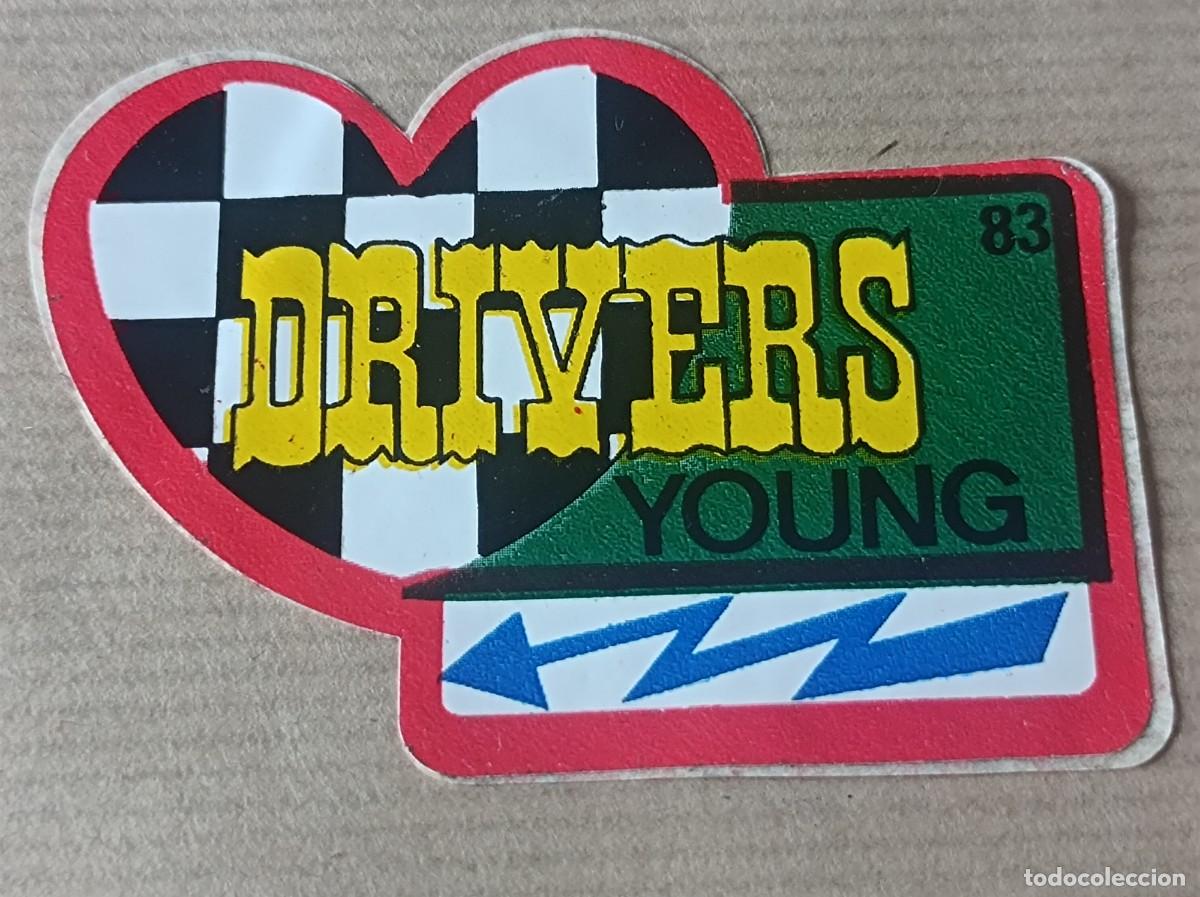 Coleccionismo Cromos antiguos: CROMO ADHESIVO SUPER EMBLEMAS BIBMO N&ordm; 83 DRIVERS YOUNG