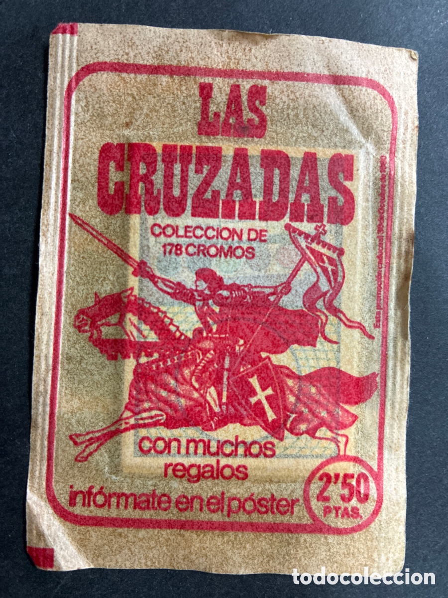 Coleccionismo Cromos antiguos: SOBRE CROMOS SIN ABRIR ALBUM LAS CRUZADAS EDITORIAL RUIZ ROMERO