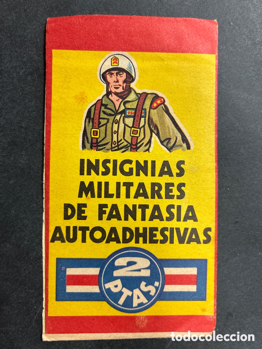 Coleccionismo Cromos antiguos: SOBRE CROMOS SIN ABRIR ALBUM INSIGNIAS MILITARES EDITORIAL RUIZ ROMERO