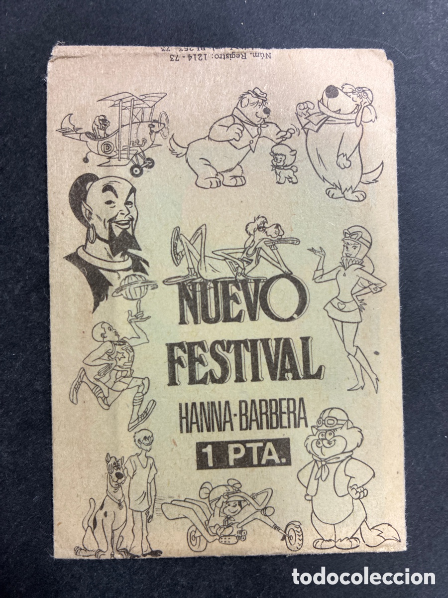 Coleccionismo Cromos antiguos: SOBRE CROMOS SIN ABRIR ALBUM NUEVO FESTIVAL HANNA BARBERA EDITORIAL FHER