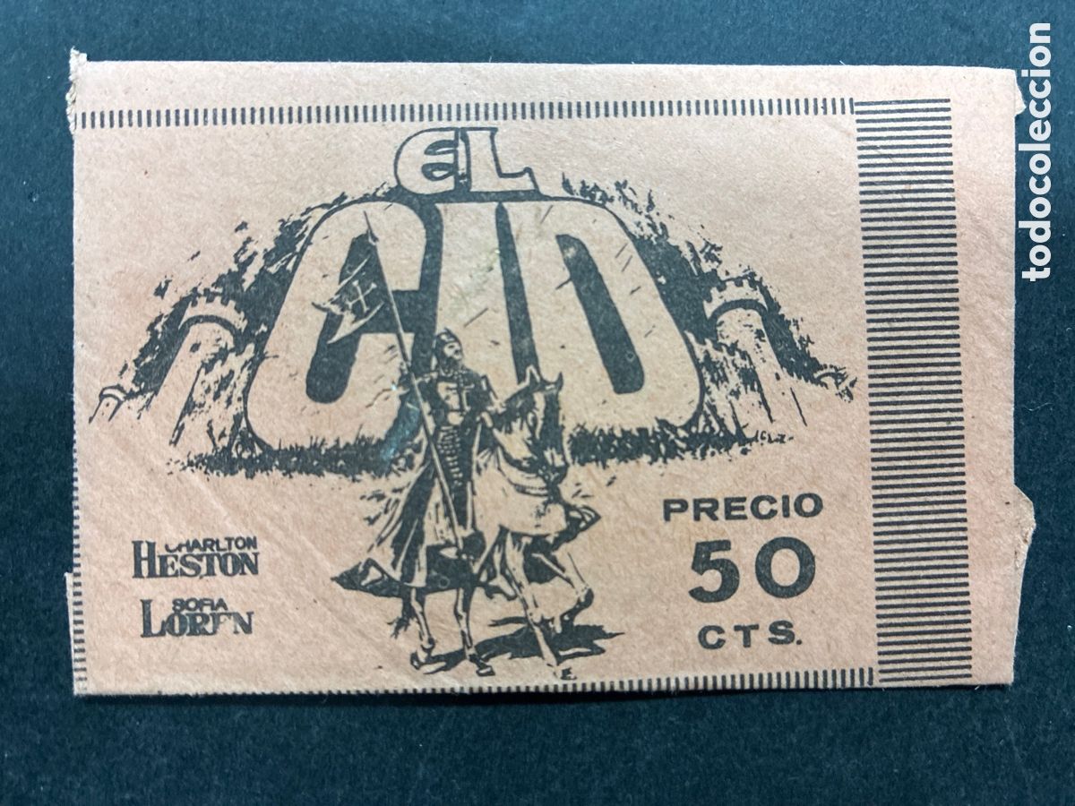 Coleccionismo Cromos antiguos: SOBRE CROMOS SIN ABRIR ALBUM PELICULA EL CID EDITORIAL FHER