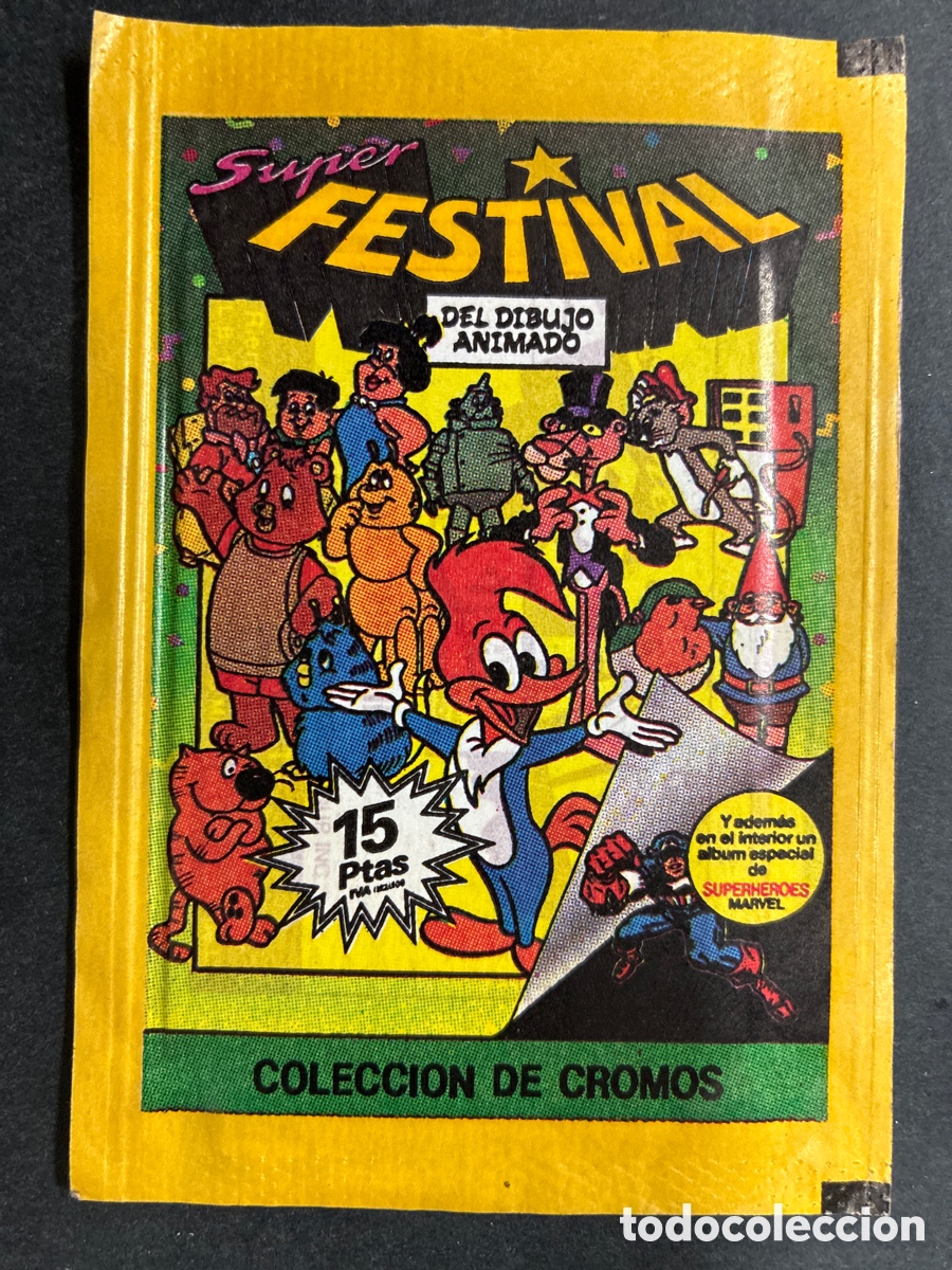 Coleccionismo Cromos antiguos: SOBRE CROMOS SIN ABRIR ALBUM SUPE FESTIVAL DIBUJO ANIMADO EDITORIAL ESTE
