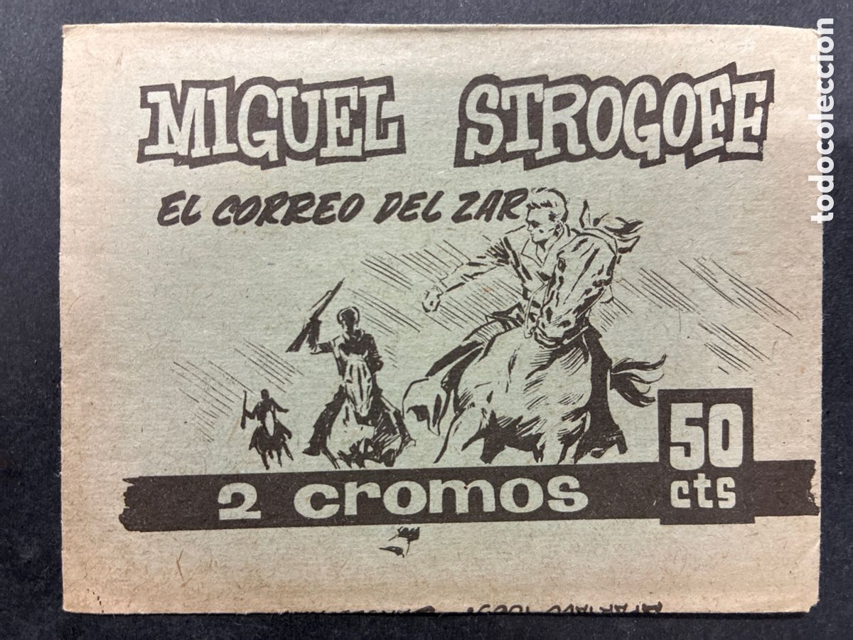 Coleccionismo Cromos antiguos: SOBRE CROMOS SIN ABRIR ALBUM MIGUEL STROGOFF EL CORREO DEL ZAR