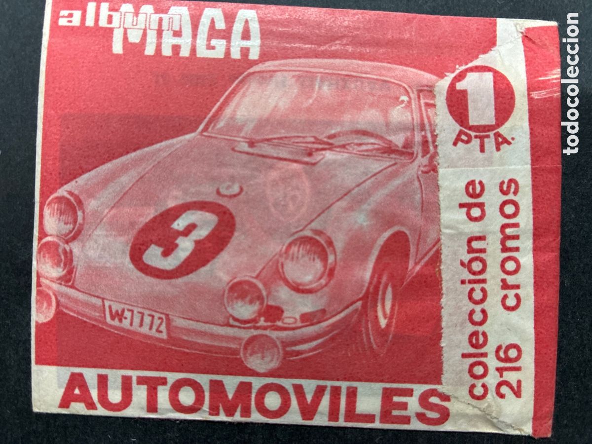 Coleccionismo Cromos antiguos: SOBRE CROMOS SIN ABRIR ALBUM AUTOMOVILES EDITORIAL MAGA