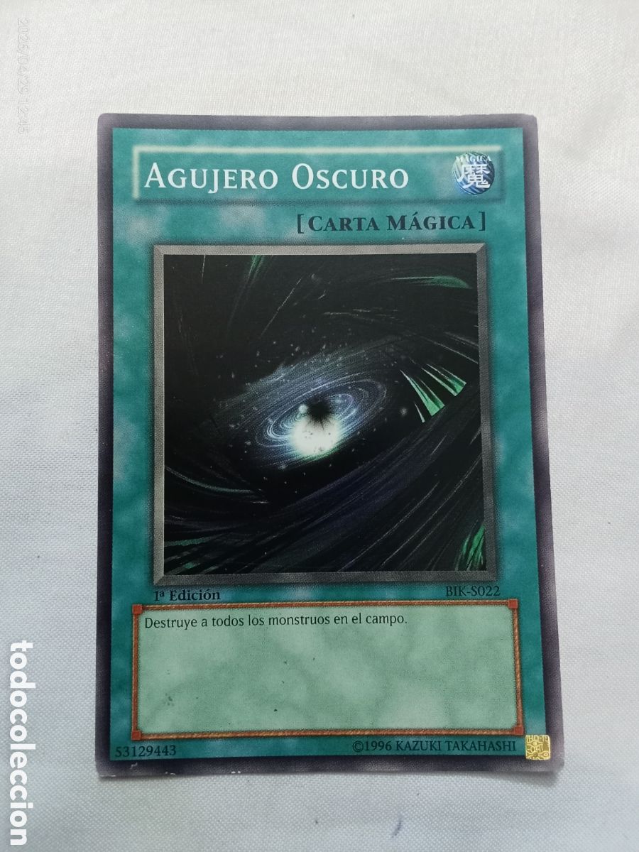 Sammeln alte Sammelbilder: Carta yu-gi-oh- agujero oscuro