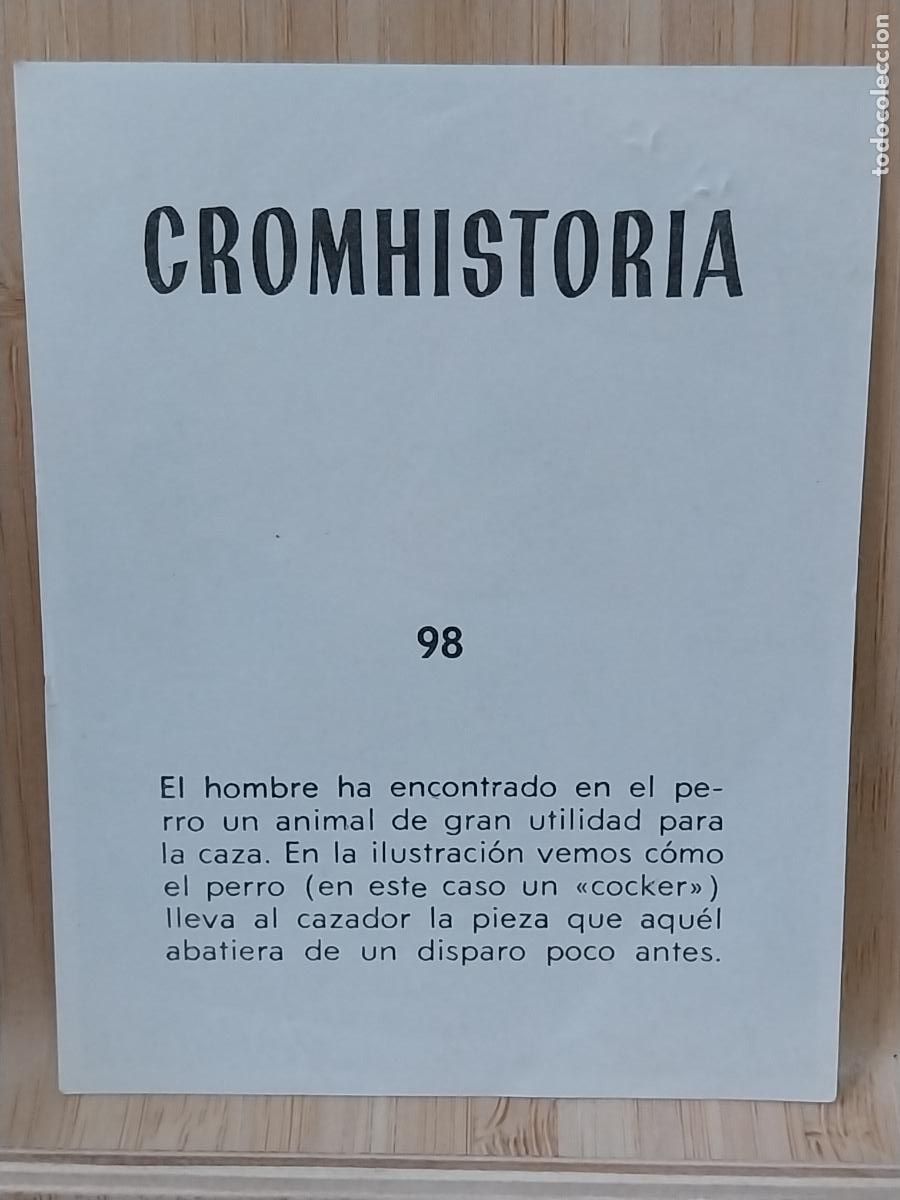 Coleccionismo Cromos antiguos: CAZA PERRO CROMOHISTORIA A&Ntilde;O 1967 CROMO 98 *-- SIN PEGAR NUNCA MAGA 9X7CMS ORIGINAL VINTAGE