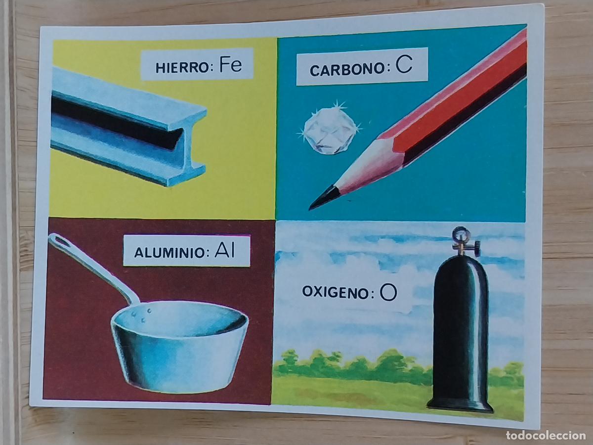 Coleccionismo Cromos antiguos: ELEMENTOS QU&Iacute;MICOS CROMOHISTORIA A&Ntilde;O 1967 CROMO 197 SIN PEGAR NUNCA MAGA 9X7CMS ORIGINAL VINTAGE