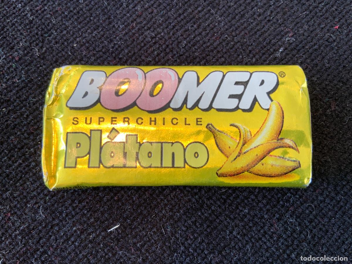 Coleccionismo Cromos antiguos: Antiguo chicle Boomer Platano, sin abrir.