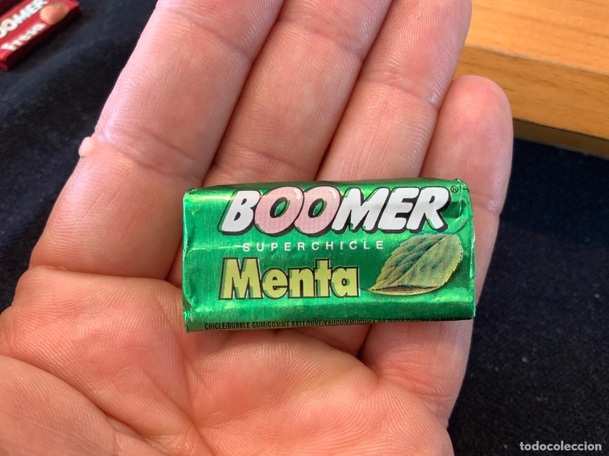Coleccionismo Cromos antiguos: Antiguo chicle Boomer menta, sin abrir.