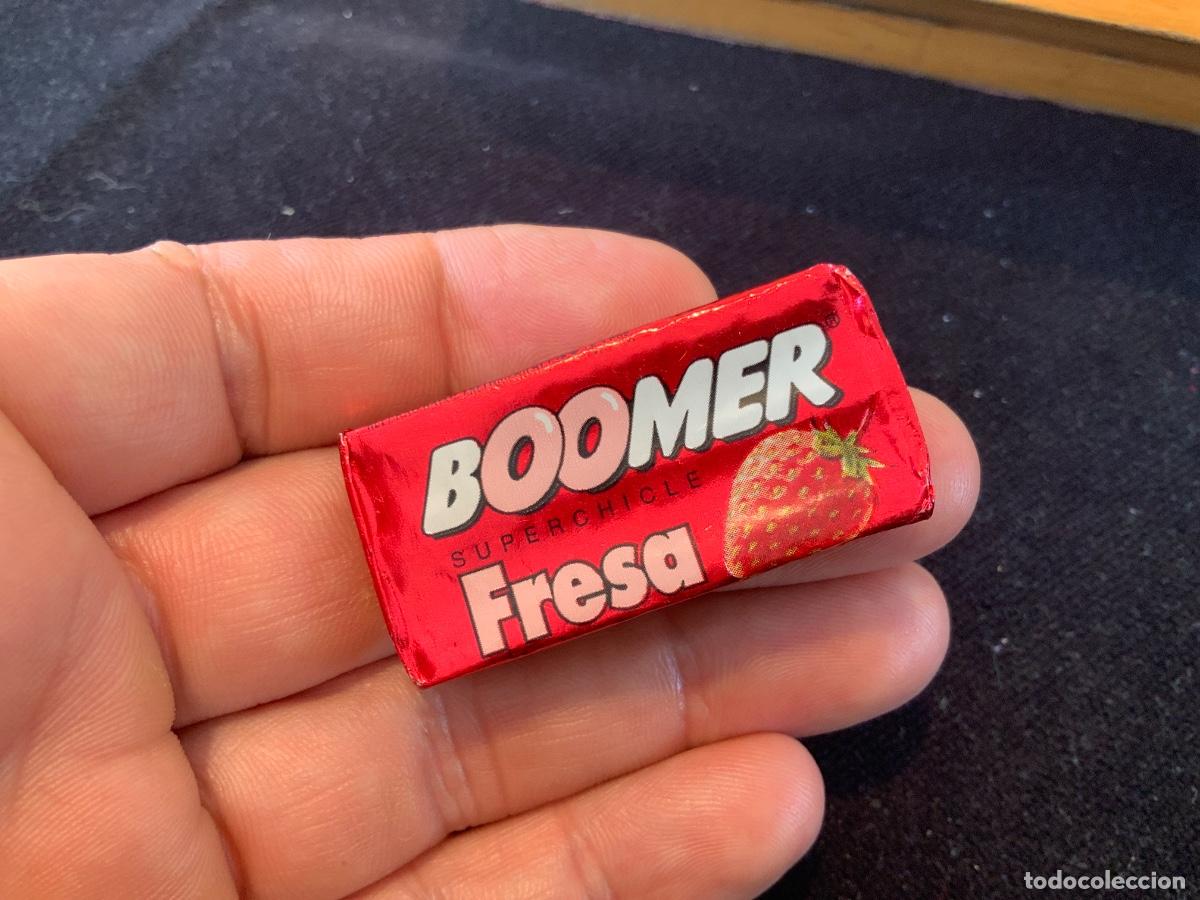 Coleccionismo Cromos antiguos: Antiguo chicle Boomer Fresa, sin abrir
