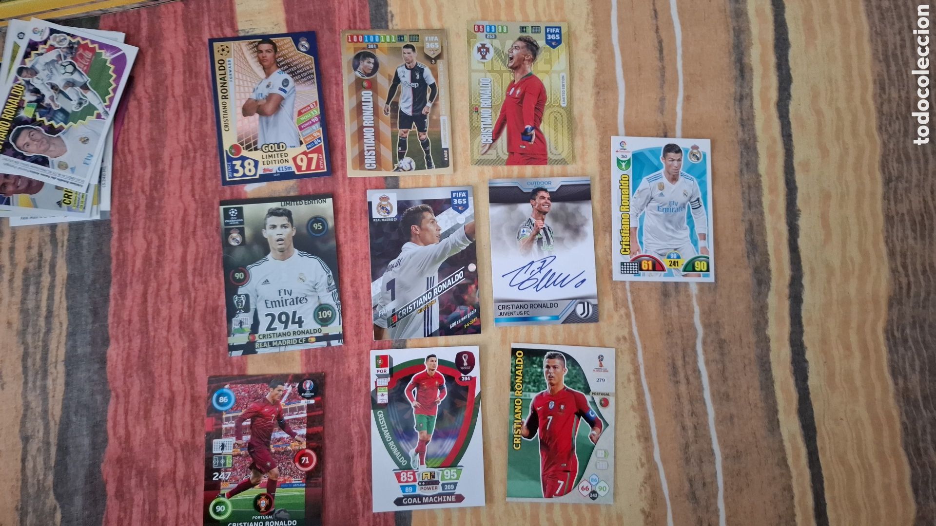 Coleccionismo Cromos antiguos: Lote 9 cromos Cristiano Ronaldo edici&oacute;n limitada, liga este...