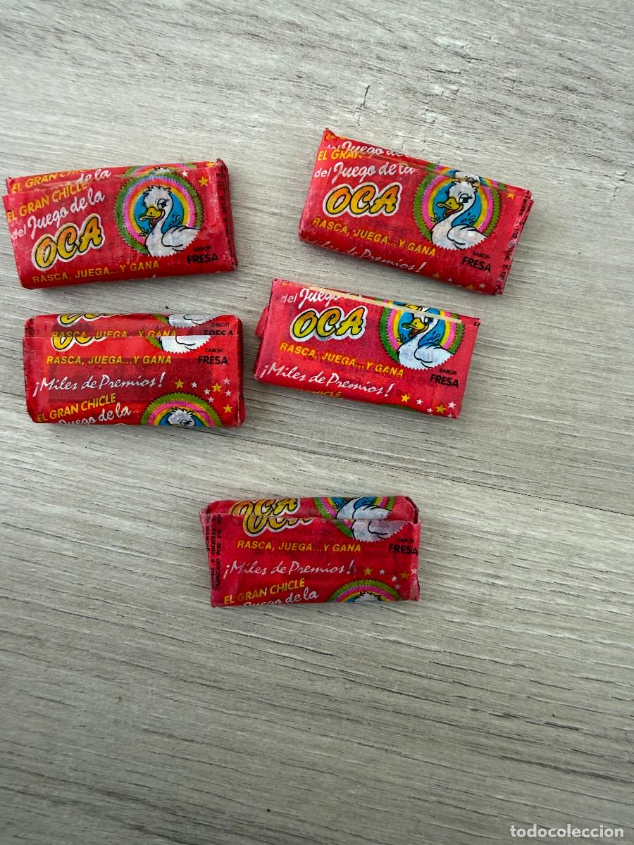 Coleccionismo Cromos antiguos: 5 chicles sin abrir - El gran juego de la oca - Ocasi&oacute;n