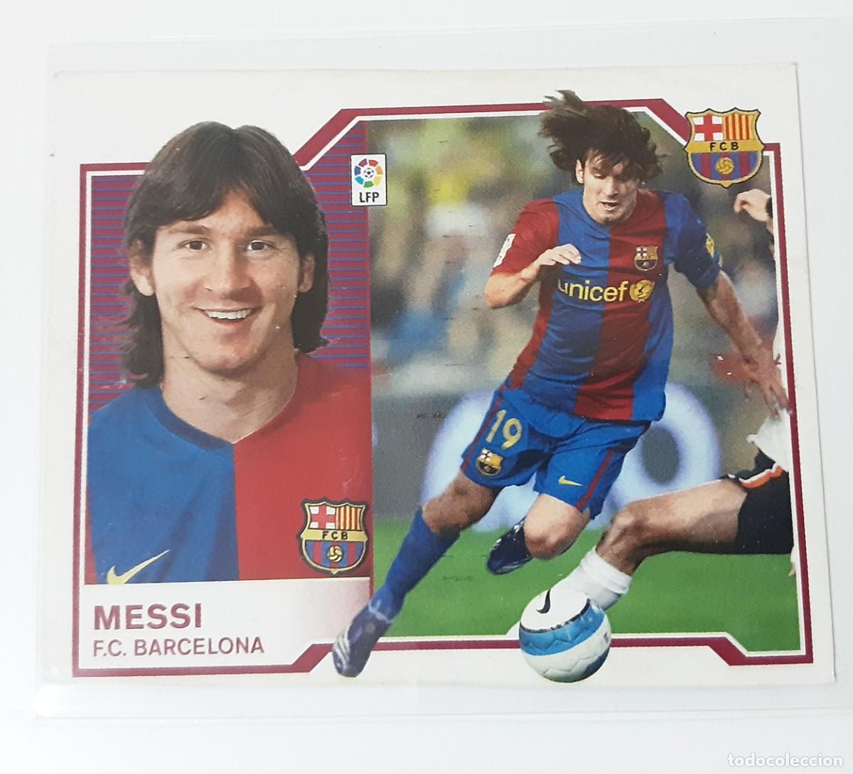 Coleccionismo Cromos antiguos: Messi liga este 07 08 sin pegar