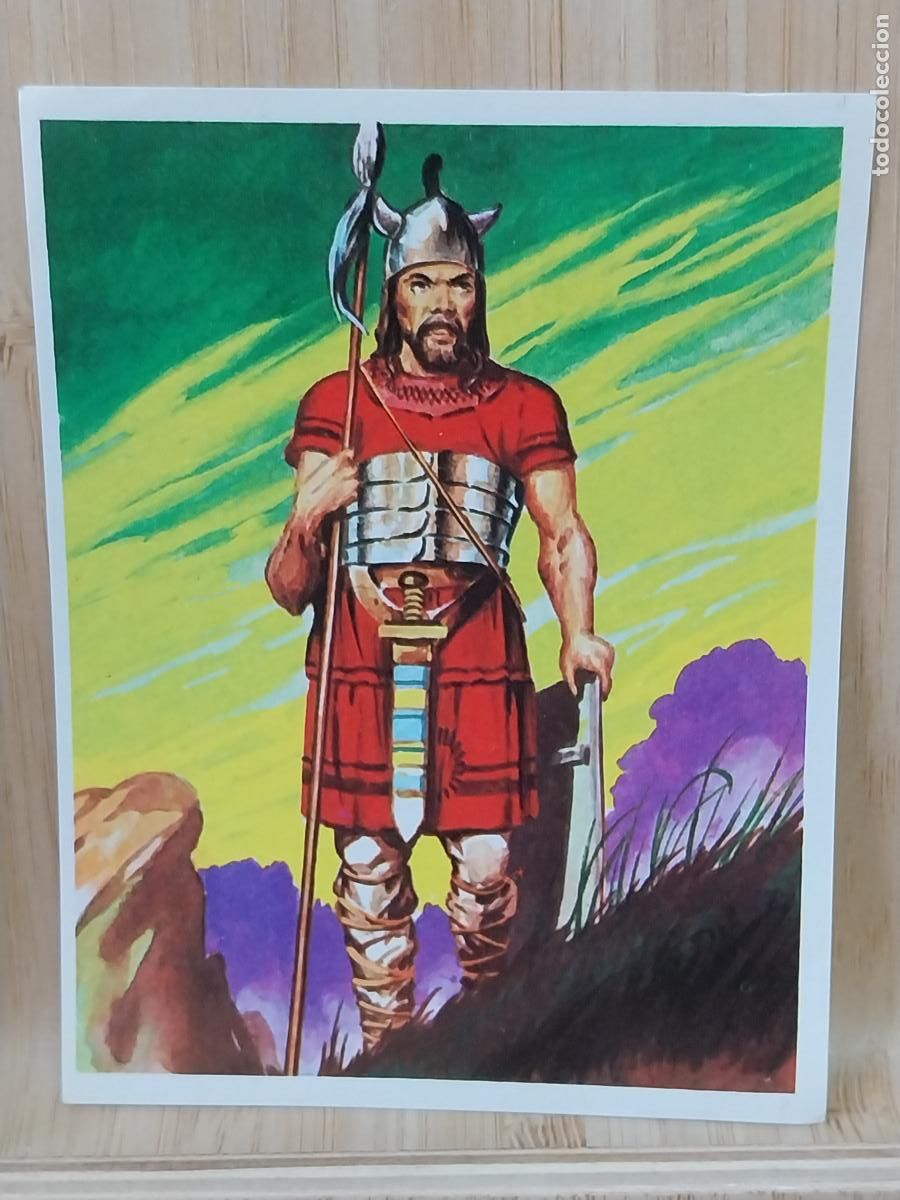 Coleccionismo Cromos antiguos: GUERRERO CELTA CROMOHISTORIA A&Ntilde;O 1967 CROMO 51 *** SIN PEGAR NUNCA MAGA 9X7CMS ORIGINAL
