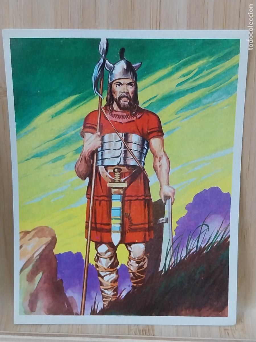 Coleccionismo Cromos antiguos: GUERRERO CELTA CROMOHISTORIA A&Ntilde;O 1967 CROMO 51 * SIN PEGAR NUNCA MAGA 9X7CMS ORIGINAL