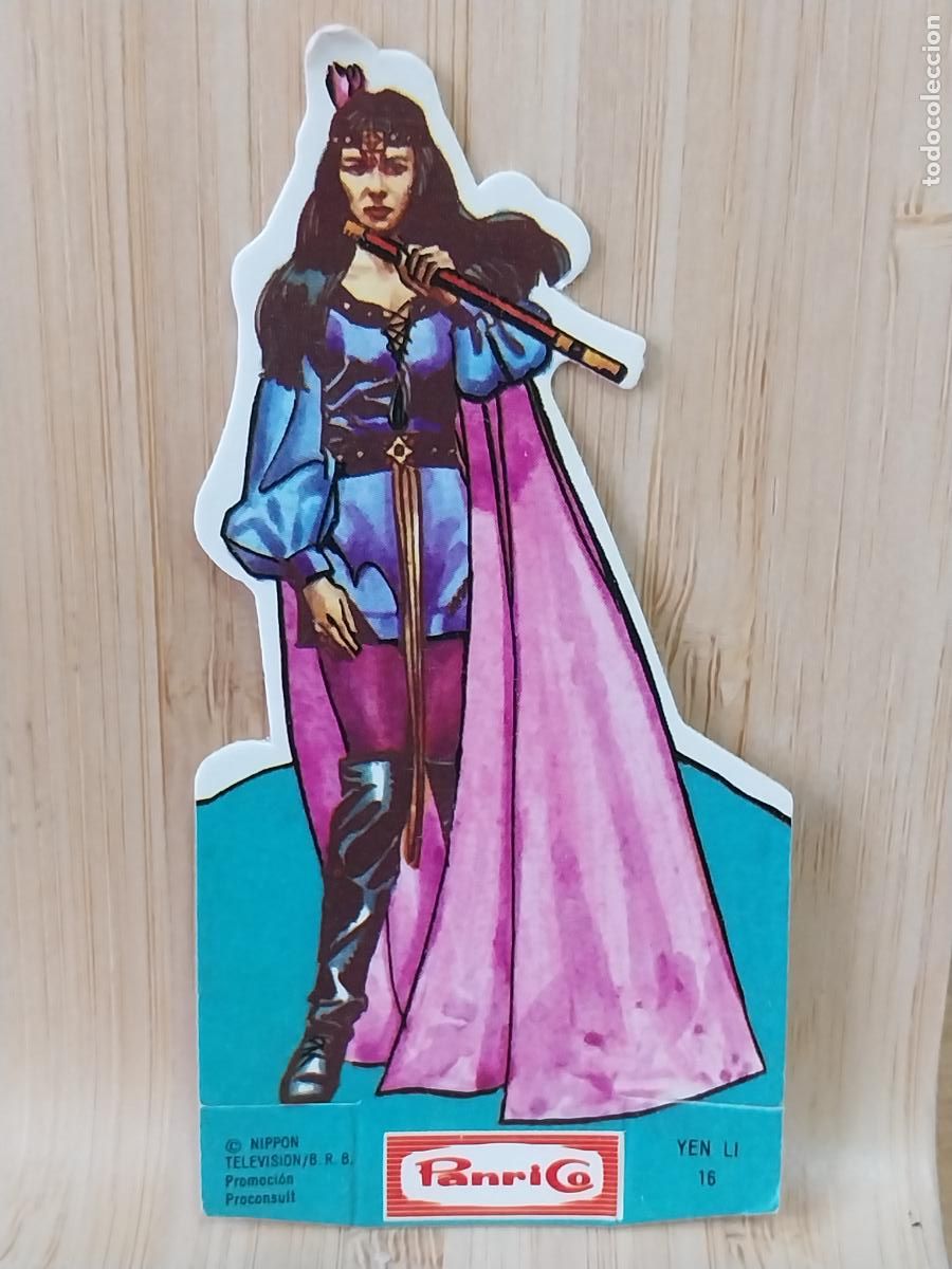 Coleccionismo Cromos antiguos: PANRICO FRONTERA AZUL CROMO YEN LI 16 ORIGINAL A&Ntilde;O 1978 9CMS ALTO TROQUELADO PASTELITOS