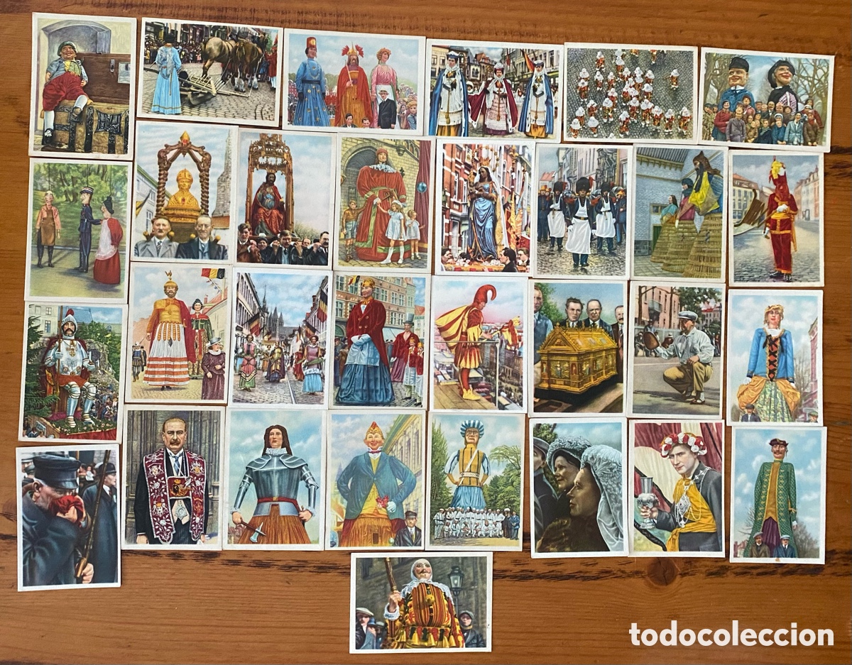 Collectable Antique Stickers: FOLKLORE BELGA Cole D&rdquo;or cromos