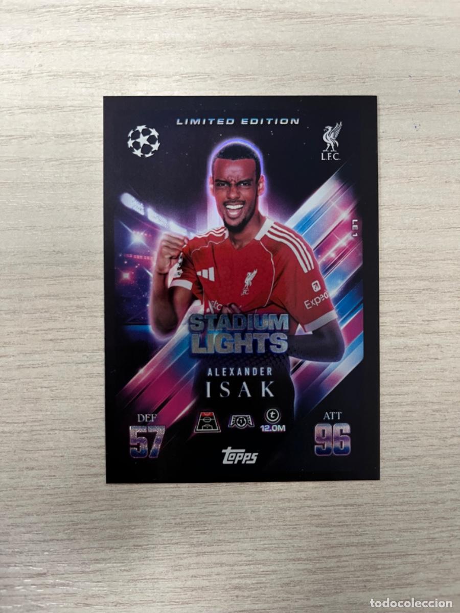 Coleccionismo Cromos antiguos: LE1 isak liverpool limited edition match attax extra 25-26