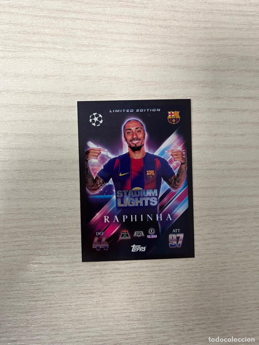 Coleccionismo Cromos antiguos: LE2 raphinha Barcelona limited edition match attax extra 25-26
