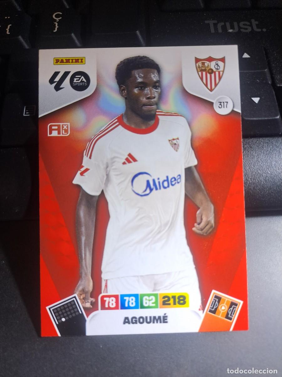 Coleccionismo Cromos antiguos: ADRENALYN XL AGOUME 317 SEVILLA CROMO LIGA 2025 2026 25 26 PANINI