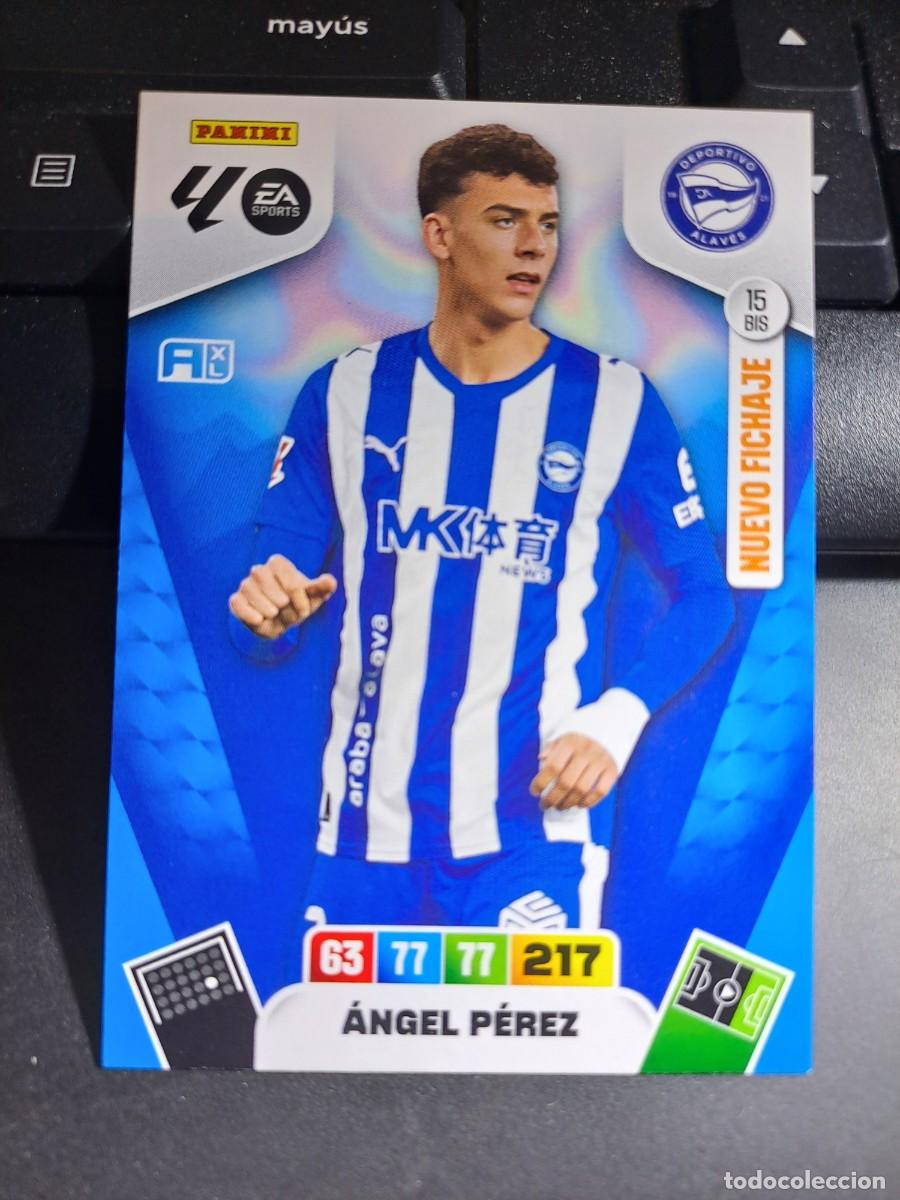 Coleccionismo Cromos antiguos: ADRENALYN XL ANGEL PEREZ 15 BIS NUEVO FICHAJE ALAVES CROMO LIGA 2025 2026 25 26 PANINI