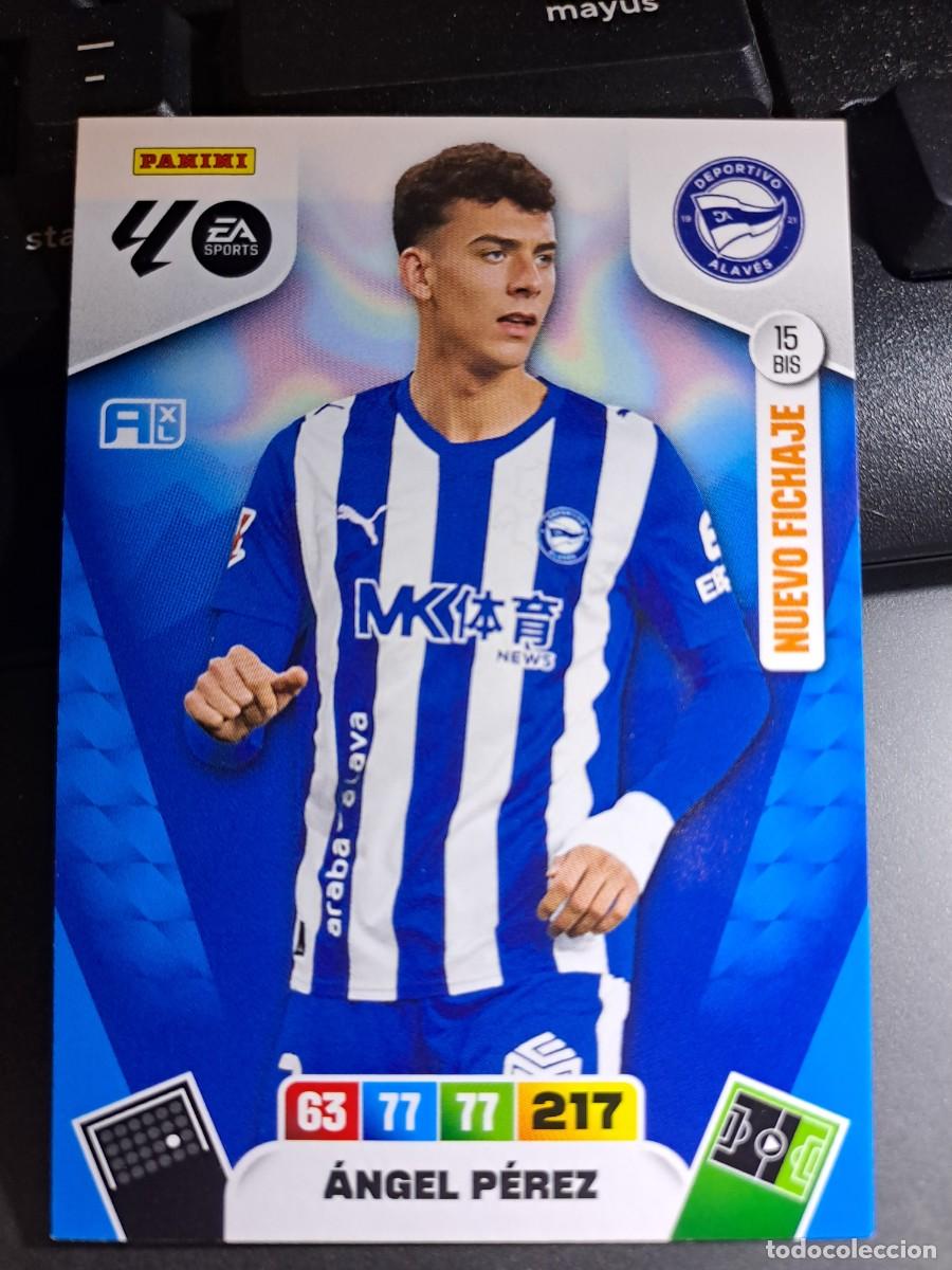 Coleccionismo Cromos antiguos: ADRENALYN XL ANGEL PEREZ 15 BIS NUEVO FICHAJE ALAVES CROMO LIGA 2025 2026 25 26 PANINI