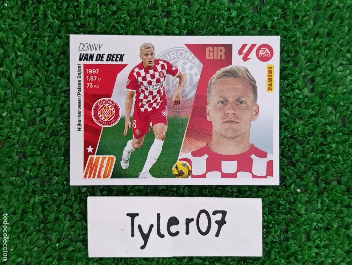 Coleccionismo Cromos antiguos: VAN DE BEEK GIRONA 12 LIGA ESTE 2025 2026 25 26