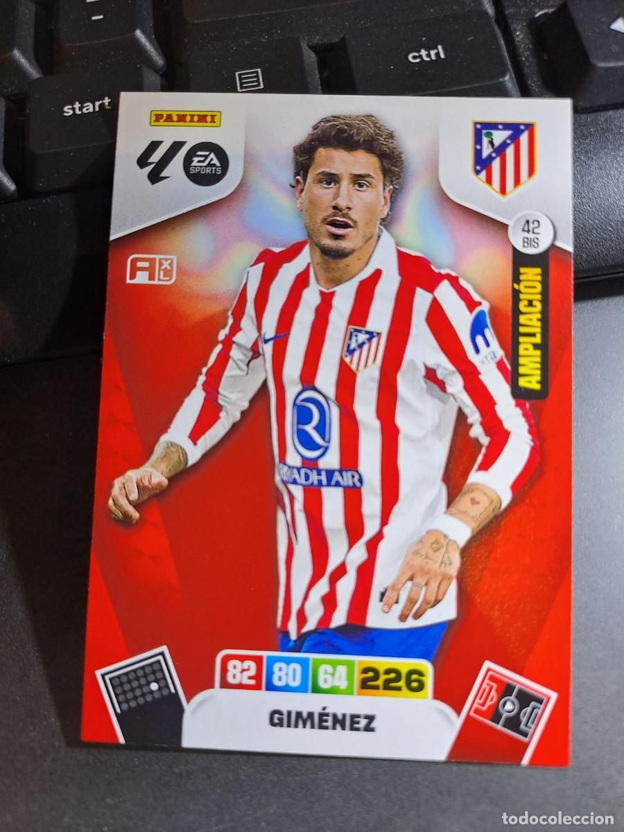 Colecionismo Cromos antigos: ADRENALYN XL GIMENEZ 42 BIS AMPLIACION ATLETICO DE MADRID CROMO LIGA 2025 2026 25 26 PANINI