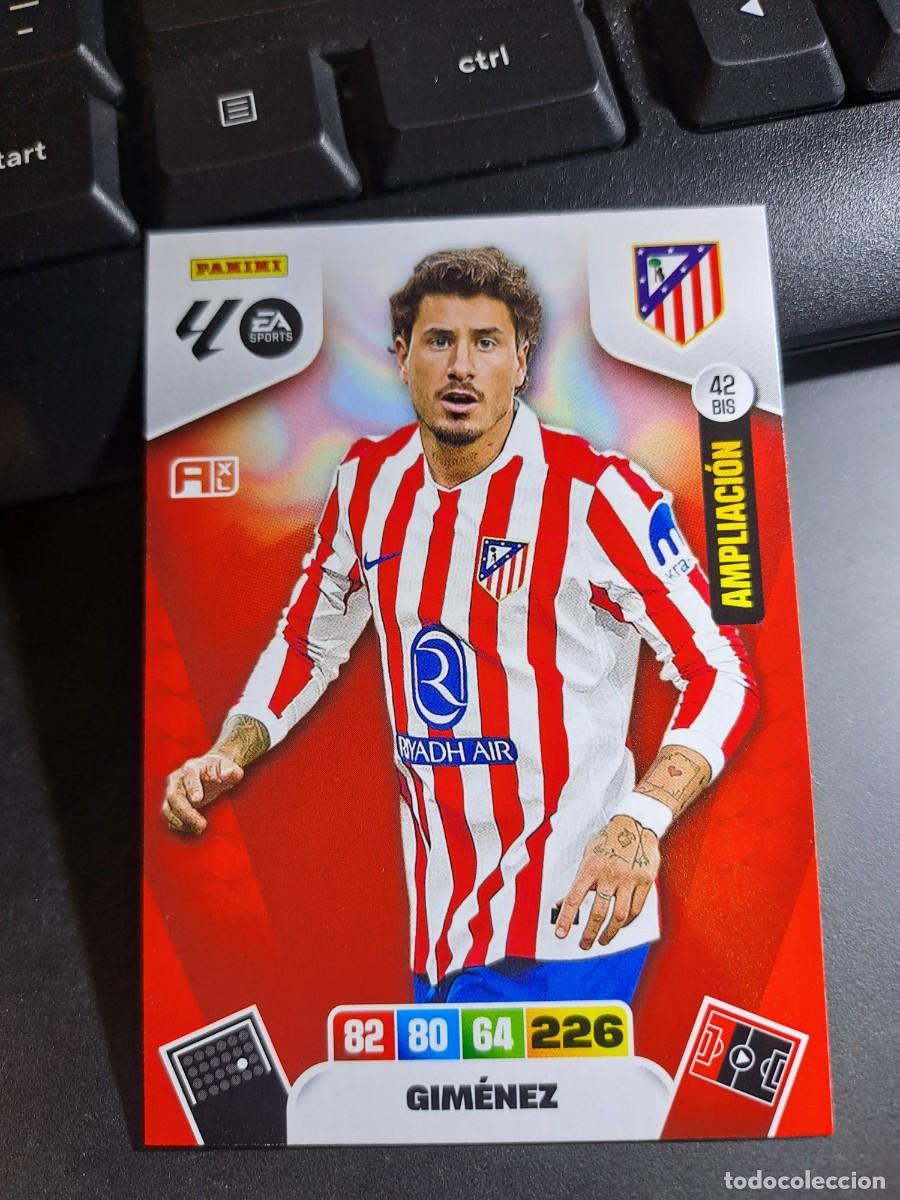 Colecionismo Cromos antigos: ADRENALYN XL GIMENEZ 42 BIS AMPLIACION ATLETICO DE MADRID CROMO LIGA 2025 2026 25 26 PANINI