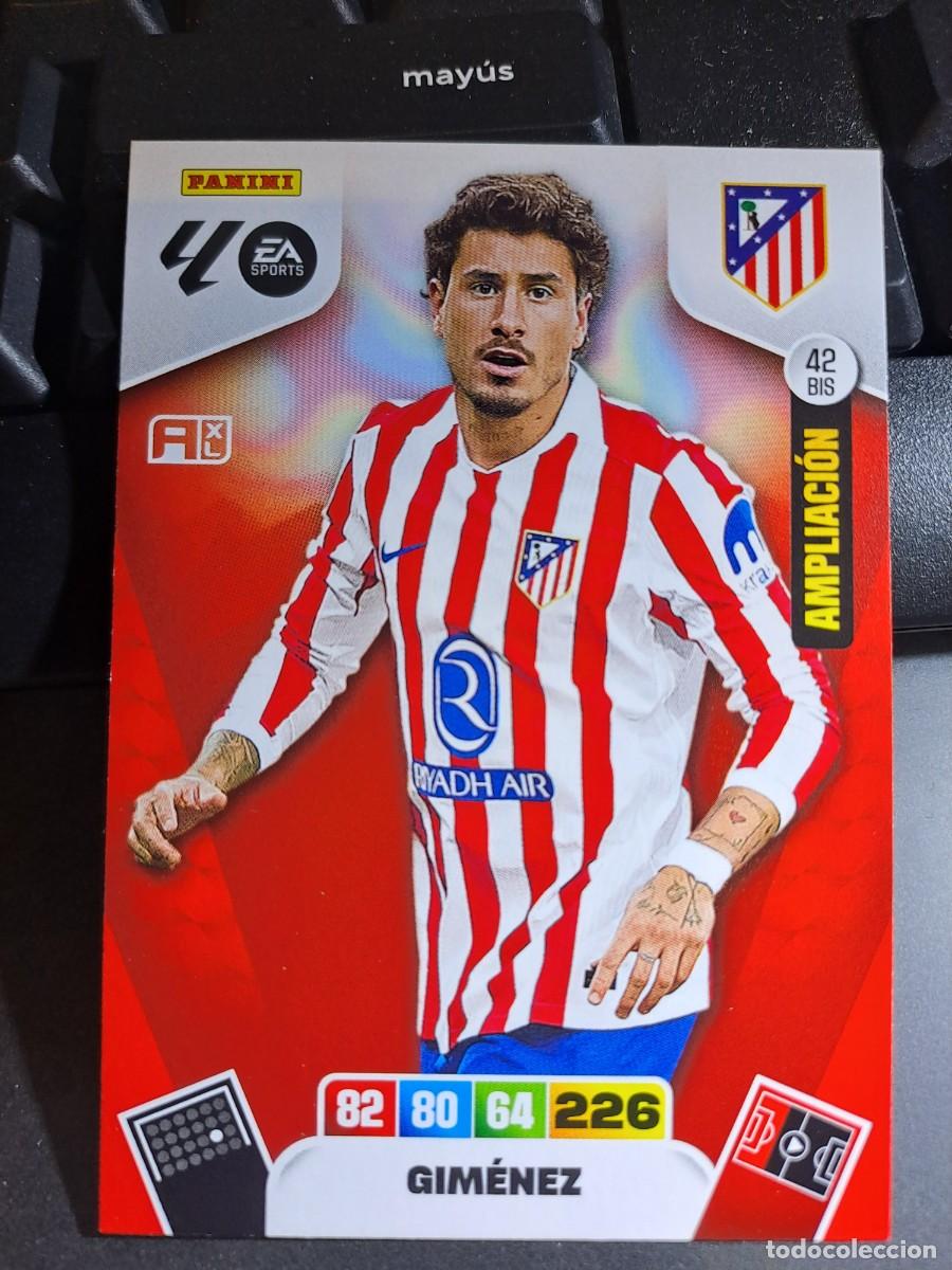 Colecionismo Cromos antigos: ADRENALYN XL GIMENEZ 42 BIS AMPLIACION ATLETICO DE MADRID CROMO LIGA 2025 2026 25 26 PANINI