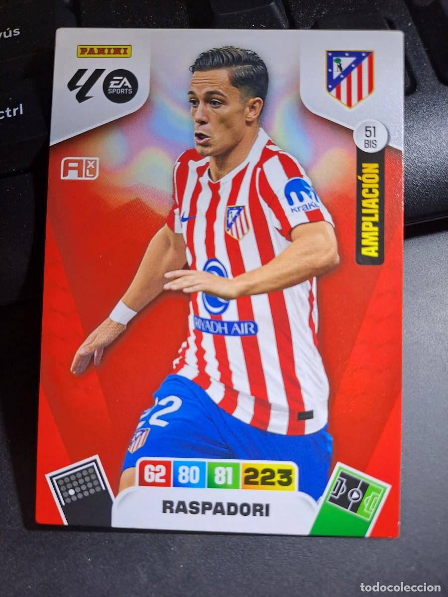 Coleccionismo Cromos antiguos: ADRENALYN XL RASPADORI 51 BIS AMPLIACION ATLETICO DE MADRID CROMO LIGA 2025 2026 25 26 PANINI