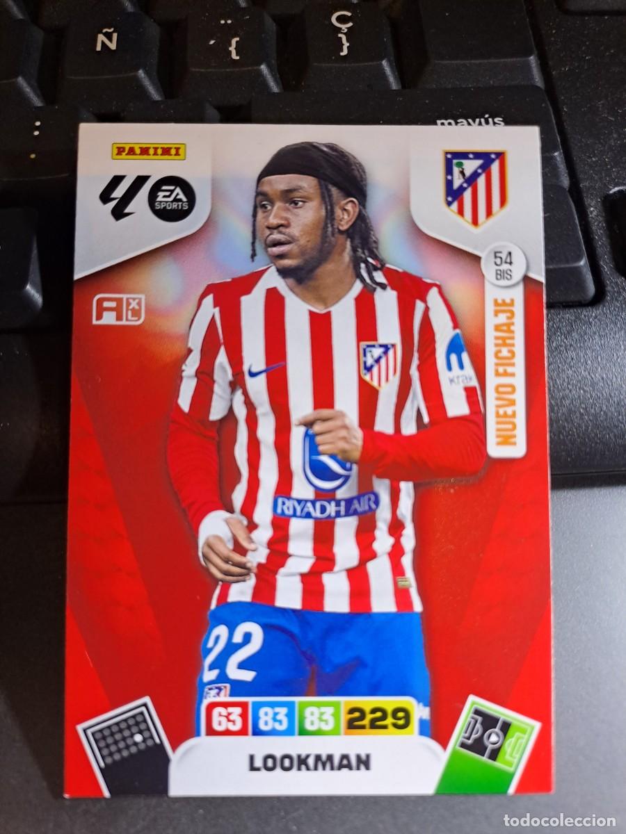 Coleccionismo Cromos antiguos: ADRENALYN XL LOOKMAN 54 BIS NUEVO FICHAJE ATLETICO DE MADRID CROMO LIGA 2025 2026 25 26 PANINI