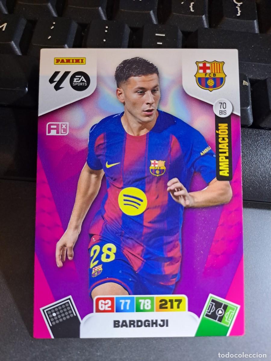 Coleccionismo Cromos antiguos: ADRENALYN XL BARDGHJI 70 BIS AMPLIACION BARCELONA CROMO LIGA 2025 2026 25 26 PANINI
