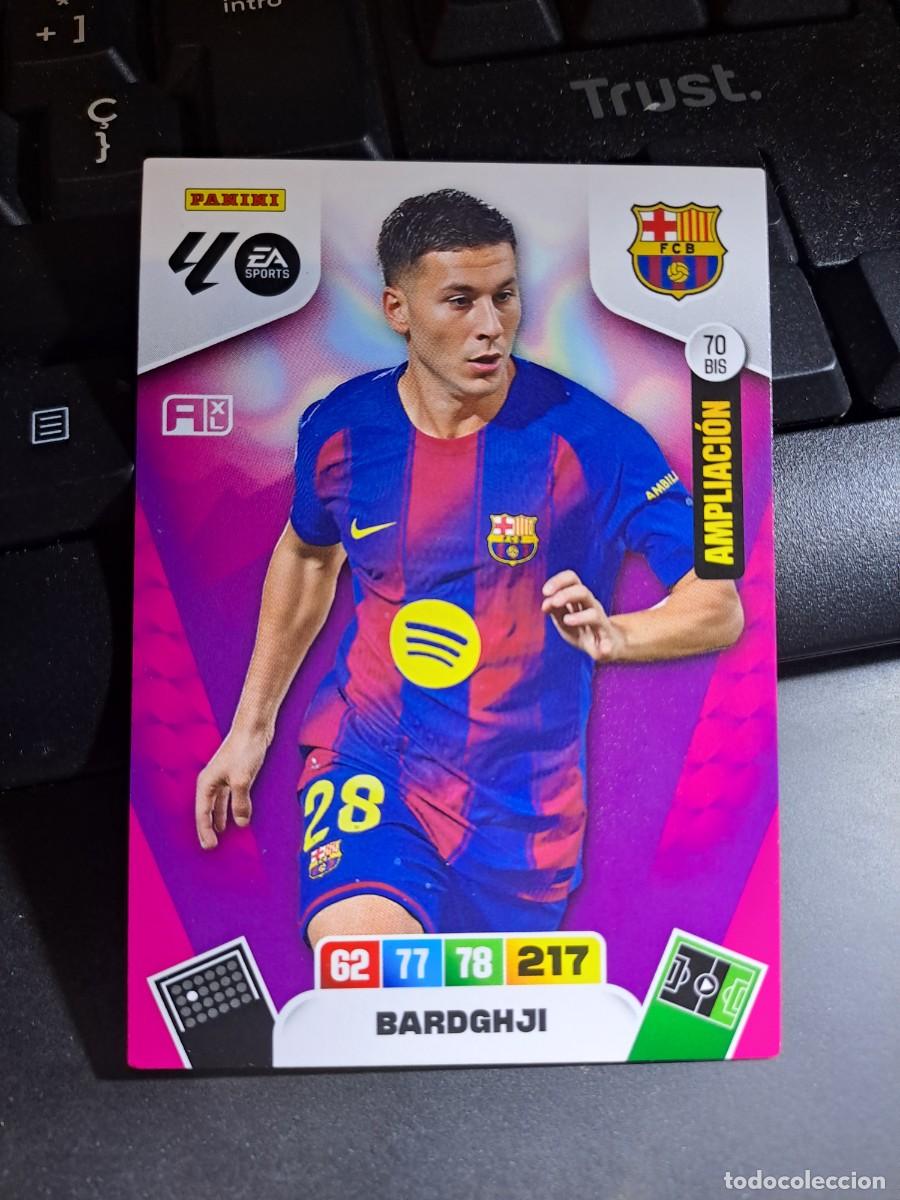 Coleccionismo Cromos antiguos: ADRENALYN XL BARDGHJI 70 BIS AMPLIACION BARCELONA CROMO LIGA 2025 2026 25 26 PANINI