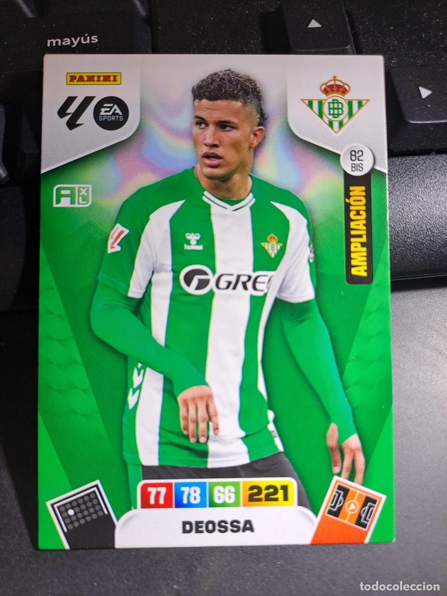 Coleccionismo Cromos antiguos: ADRENALYN XL DEOSSA 82 BIS AMPLIACION BETIS CROMO LIGA 2025 2026 25 26 PANINI