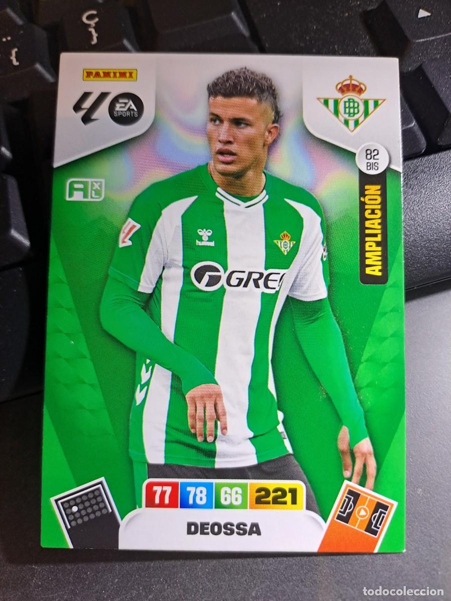 Coleccionismo Cromos antiguos: ADRENALYN XL DEOSSA 82 BIS AMPLIACION BETIS CROMO LIGA 2025 2026 25 26 PANINI