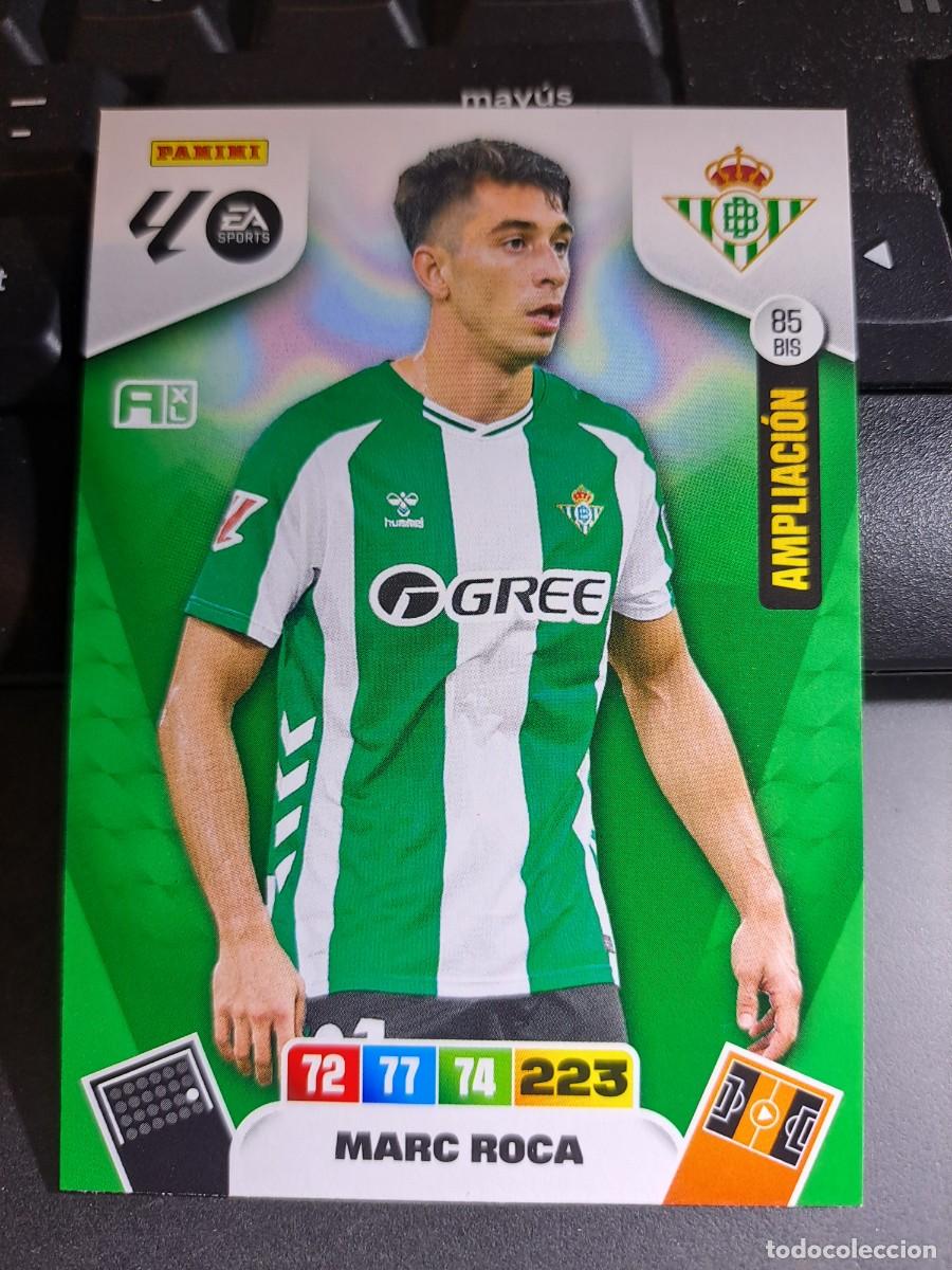 Coleccionismo Cromos antiguos: ADRENALYN XL MARC ROCA 85 BIS AMPLIACION BETIS CROMO LIGA 2025 2026 25 26 PANINI