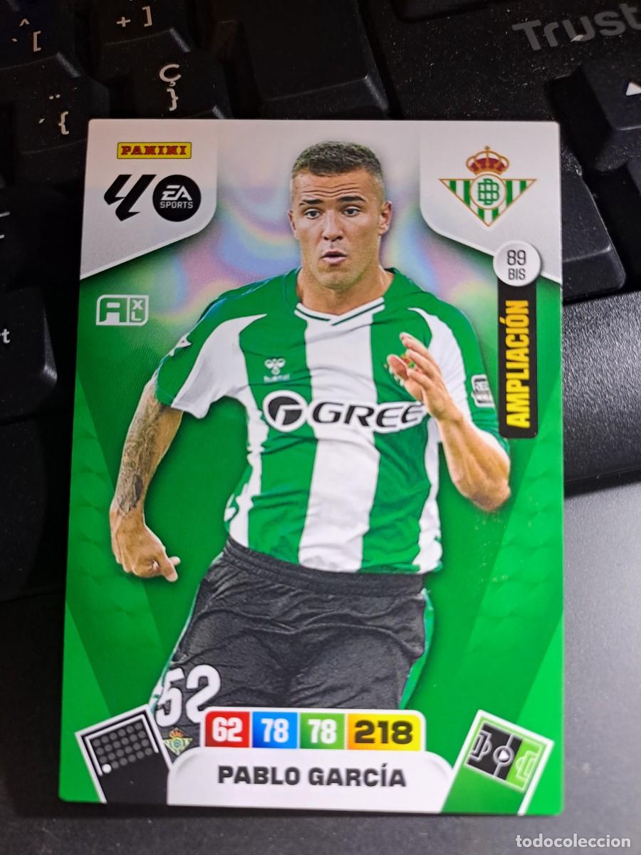 Coleccionismo Cromos antiguos: ADRENALYN XL PABLO GARCIA 89 BIS AMPLIACION BETIS CROMO LIGA 2025 2026 25 26 PANINI